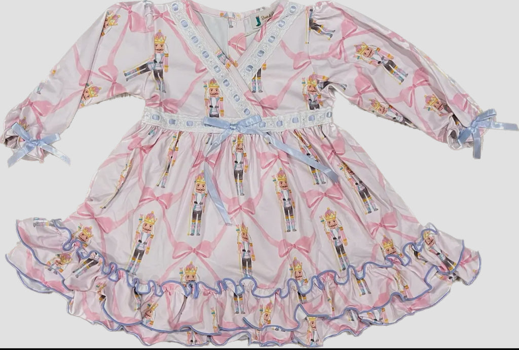 Nutcracker Pastel Mom Smocked Long Nightgown
