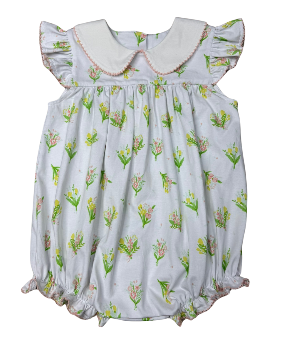 Springtime Bouquet Collared Flutter Bubble