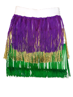 Mardi Gras Tiered Fringe Skorts