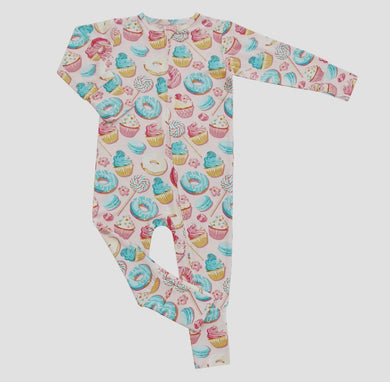 Sweet Tooth Bamboo Zipper Footie