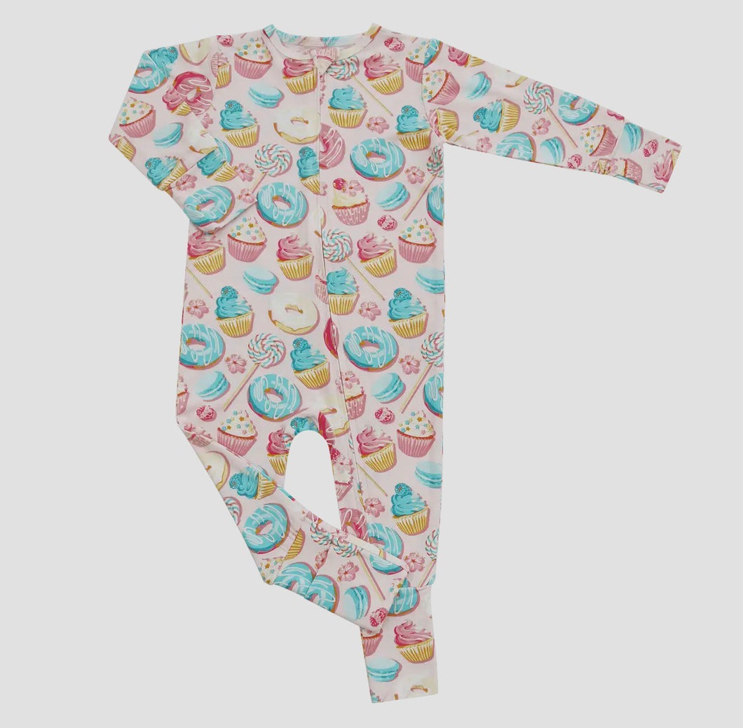 Sweet Tooth Bamboo Zipper Footie