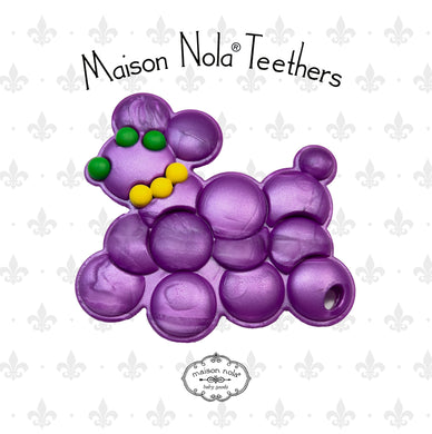 Bead Dog Teether Purple