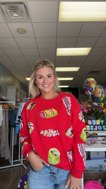 Preorder Sequin Christmas Candy Sweatshirt