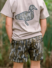 Boys Mossy Oak Camo Logo SS Sand