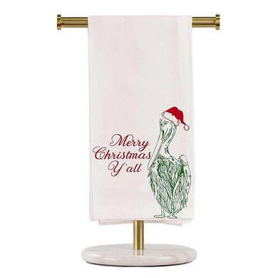 Christams Pelican Flour Sack Hand Towel