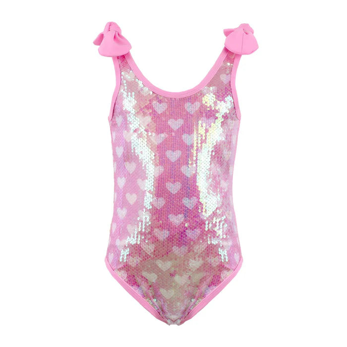 Full Hearts Sequin Swimsuit