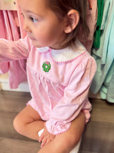 Wreath Pink Knit Stripe Set