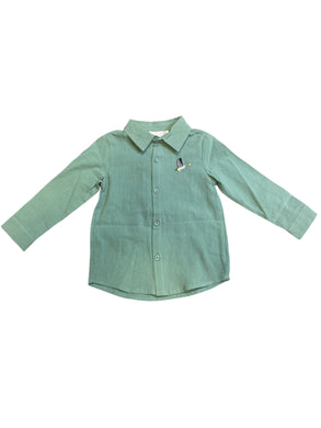 Sage Green Mallard Boys Dress Shirt