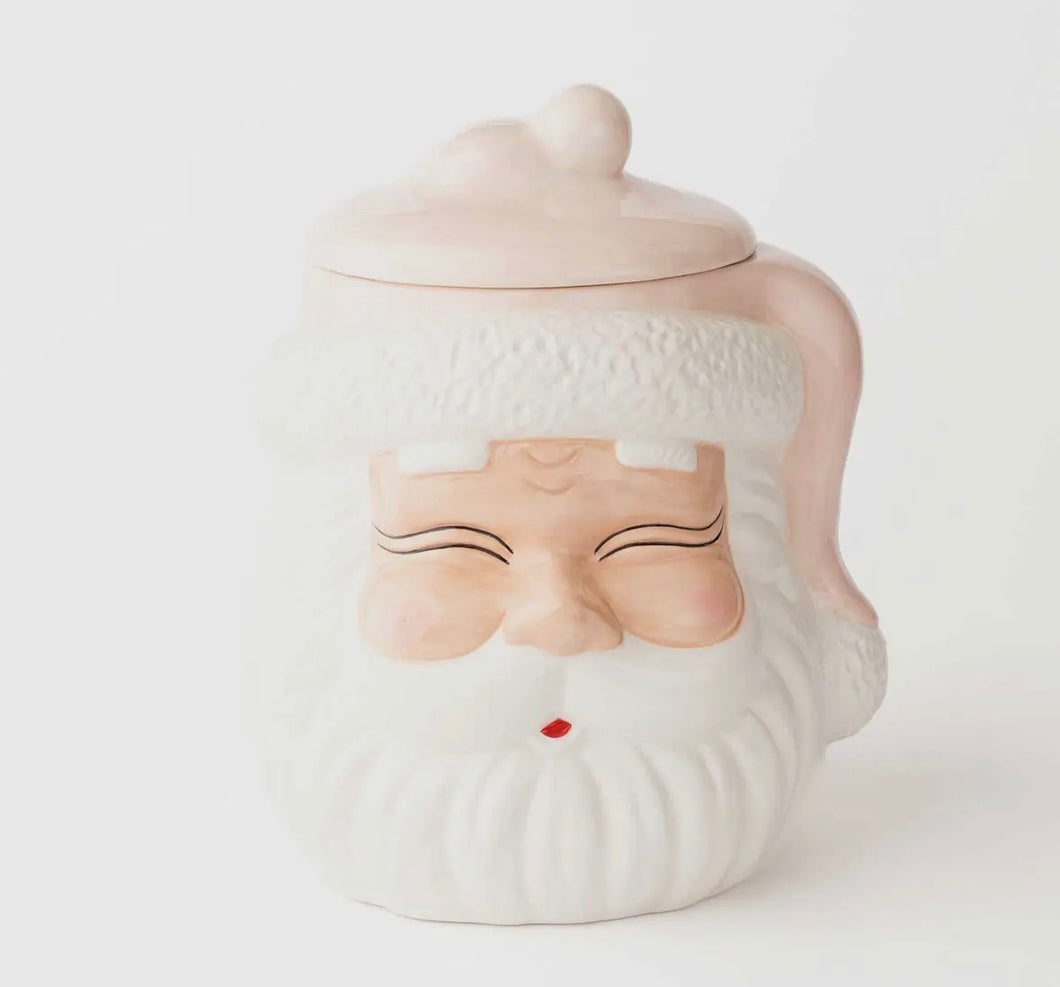 Pink Santa Cookie Jar