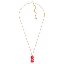 Short Gold Tone Necklace Featuring Candy Bear Charms