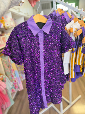 Purple Sequin Dress