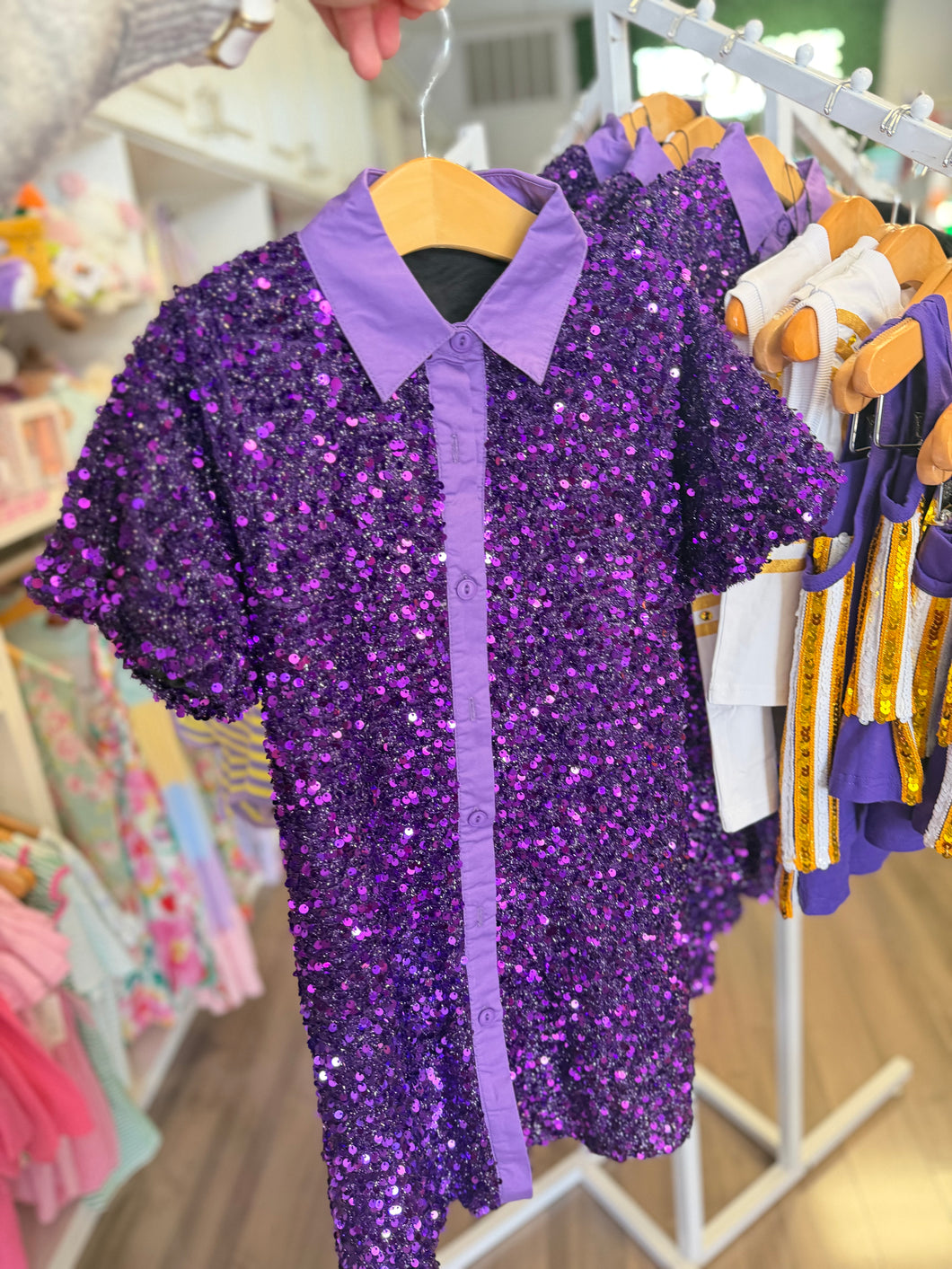 Purple Sequin Dress