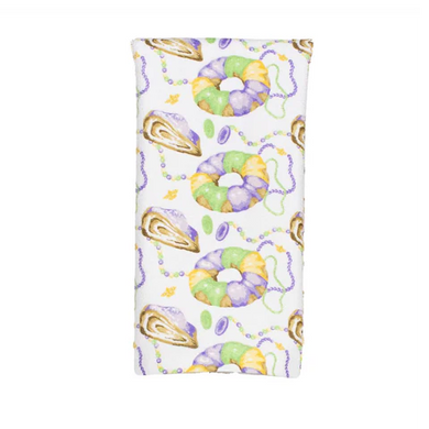 King Cake Love Kitchen Towel White/Multi