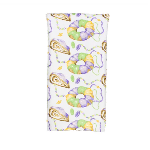 King Cake Love Kitchen Towel White/Multi