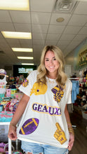 Preorder Purple/Gold Let's Geaux Sequin Shirt