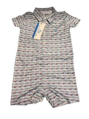 SouthBound Polo Romper - Fishing