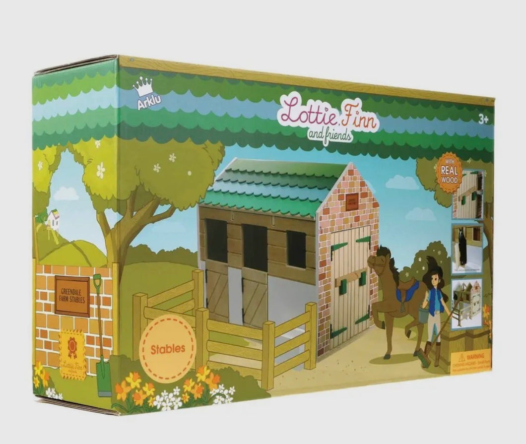 Wooden Stables Playset