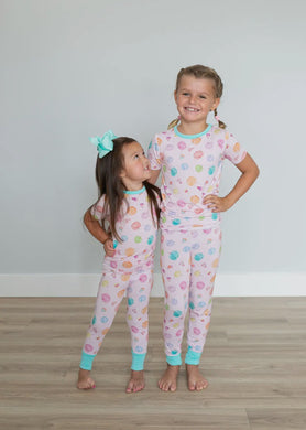 Pink Pumpkin Two Piece Pajamas Set