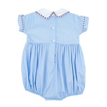 Blue Smocking Bubble with Wreaths