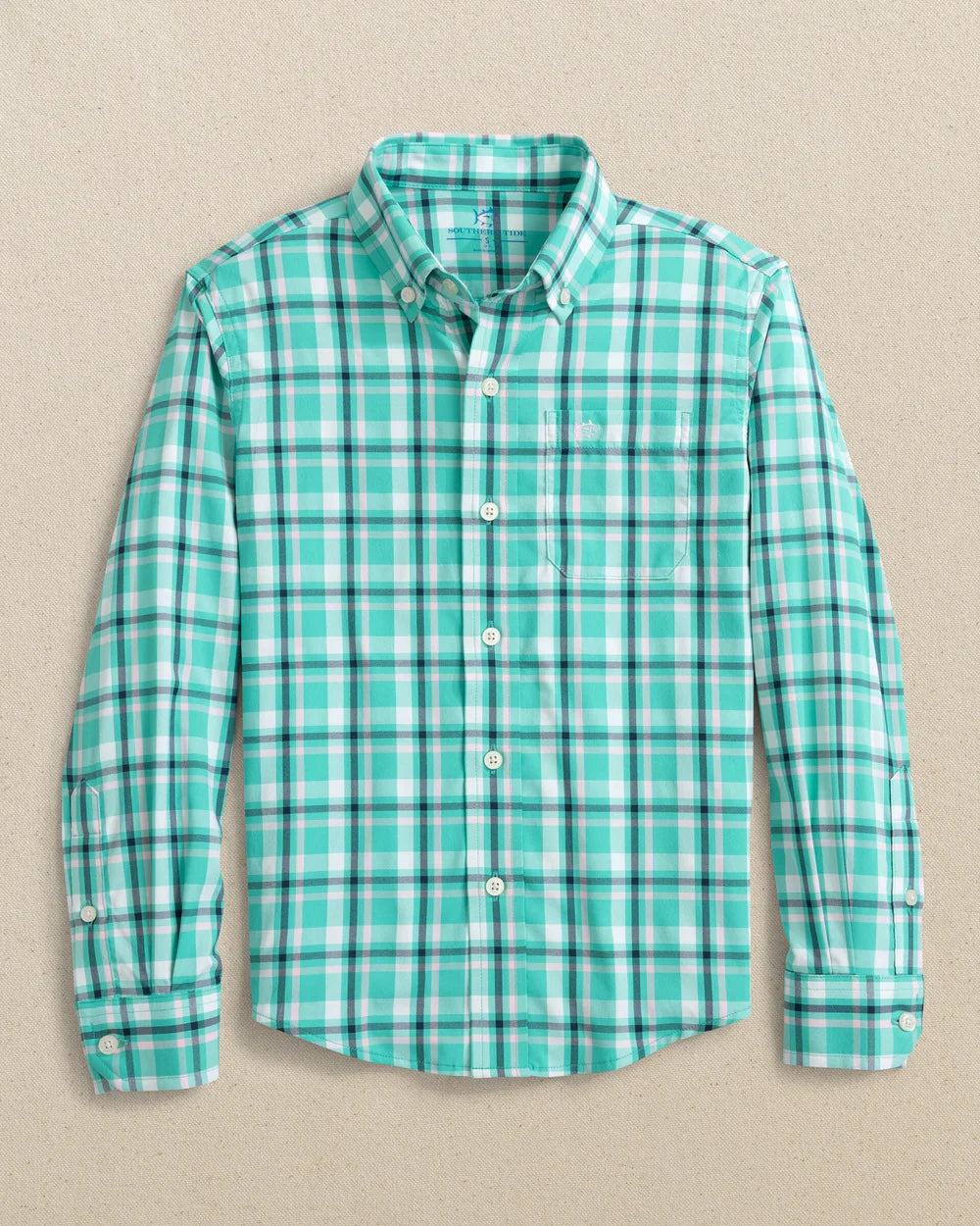 Southern Tide Ridge Plaid Sports Shirt
