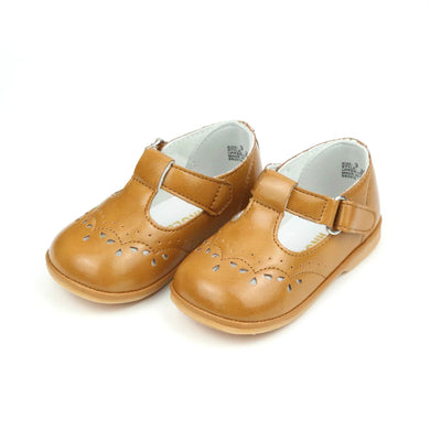 Birdie Leather T-Strap Mary Jane (Baby) - Spicy Mustard