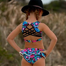 Harla Crop Girls Two Piece Swimsuit