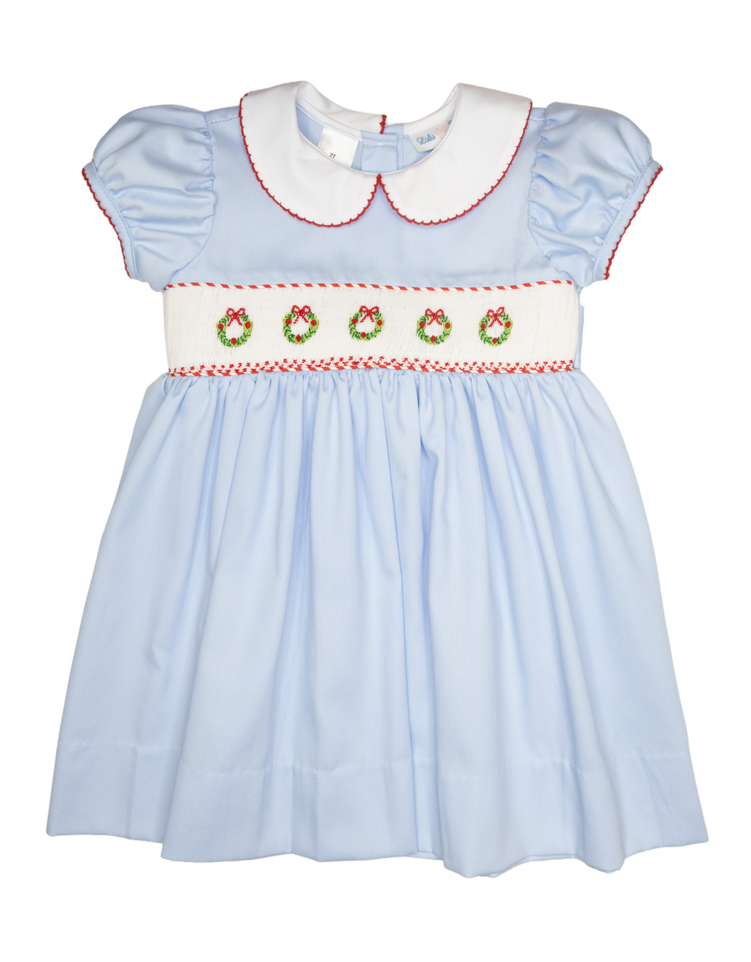 Blue Wreath Colared Dress