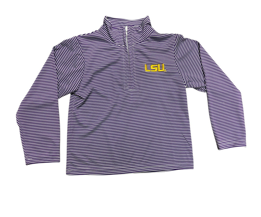 LSU Stripe Quarter Zip