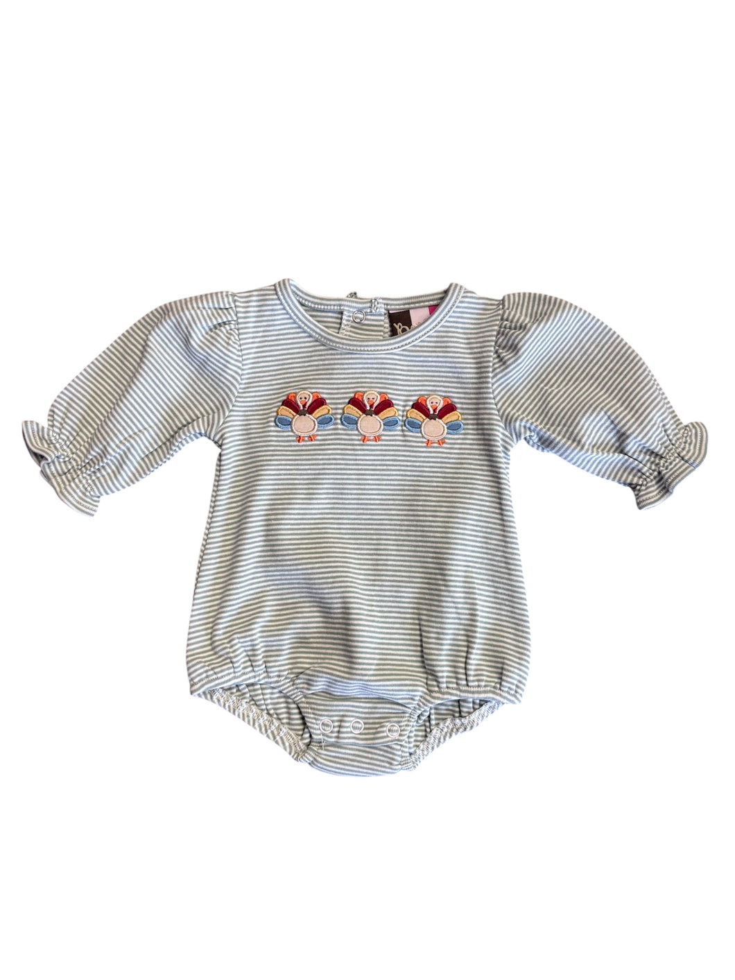 Turkey Applique L/S Bubble