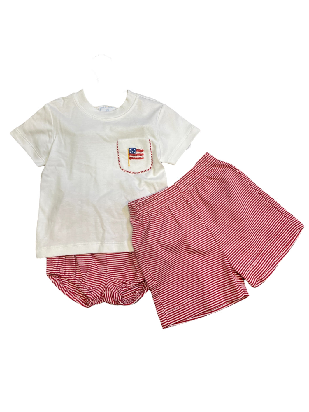 Boys American Flag Short Set