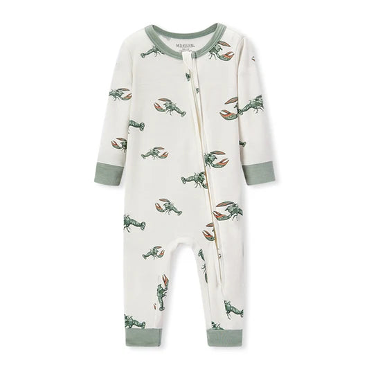 Luxe Stretch Zipper Pajamas Lobster