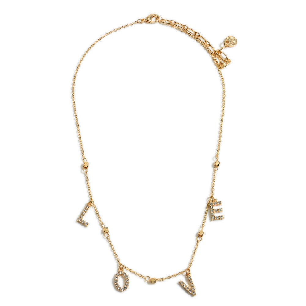 Short Gold Love Necklace