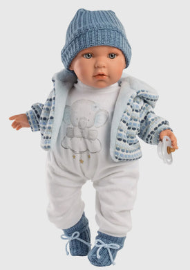16.5” Soft Body Crying Baby Doll Enzo
