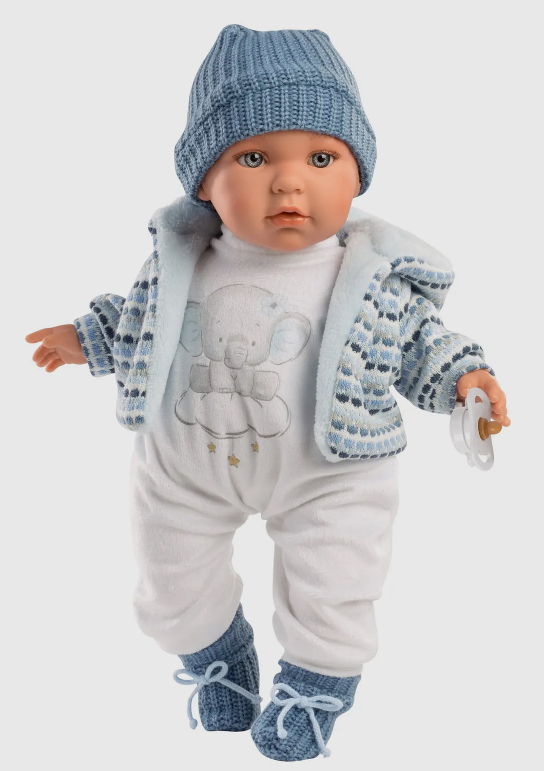 16.5” Soft Body Crying Baby Doll Enzo