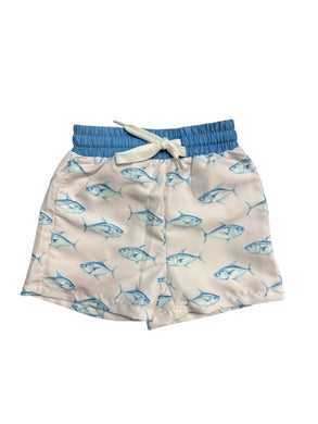 Blue Fish Boy Trunks