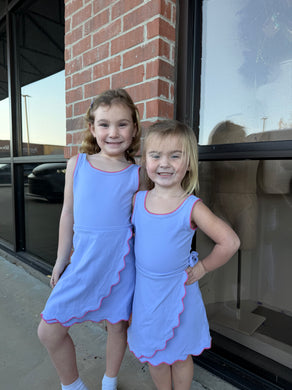 Scallopped Skort Dress