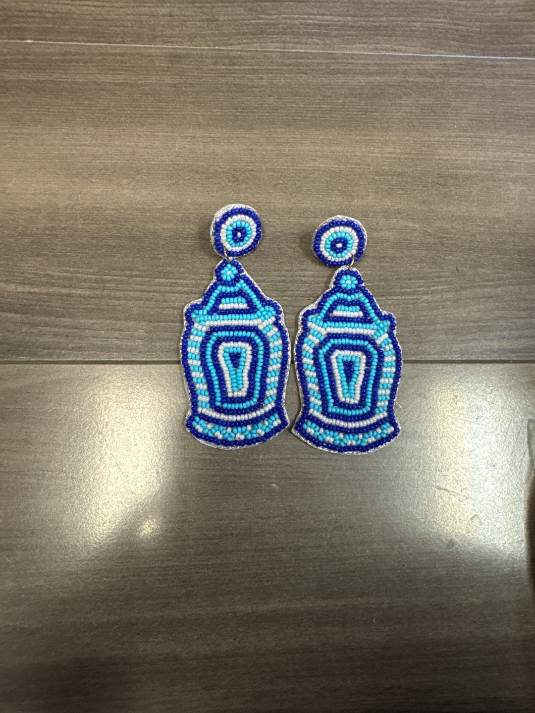 Blue Jar Earring
