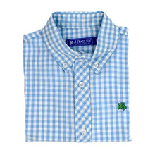 Button Down Shirt Blue Check