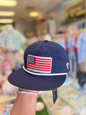 Boys Classic Rope Hat American Flag