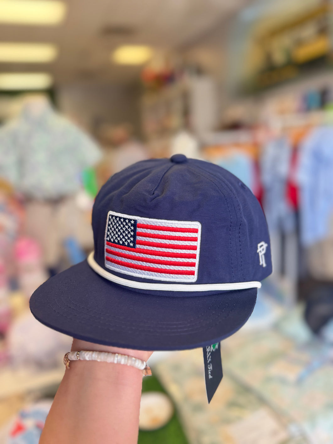 Boys Classic Rope Hat American Flag