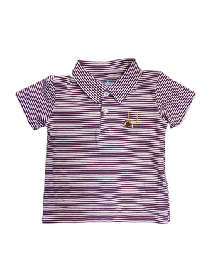 Game Day Field Purple Polo