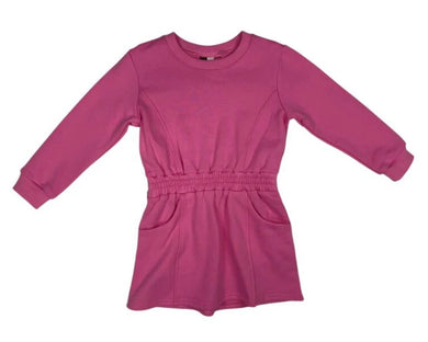 Vivi Sweatshirt Dress-Pink