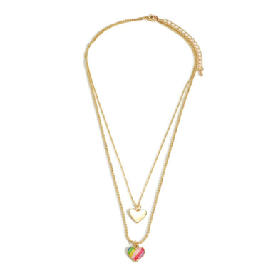 Heart Charm Layered Necklace