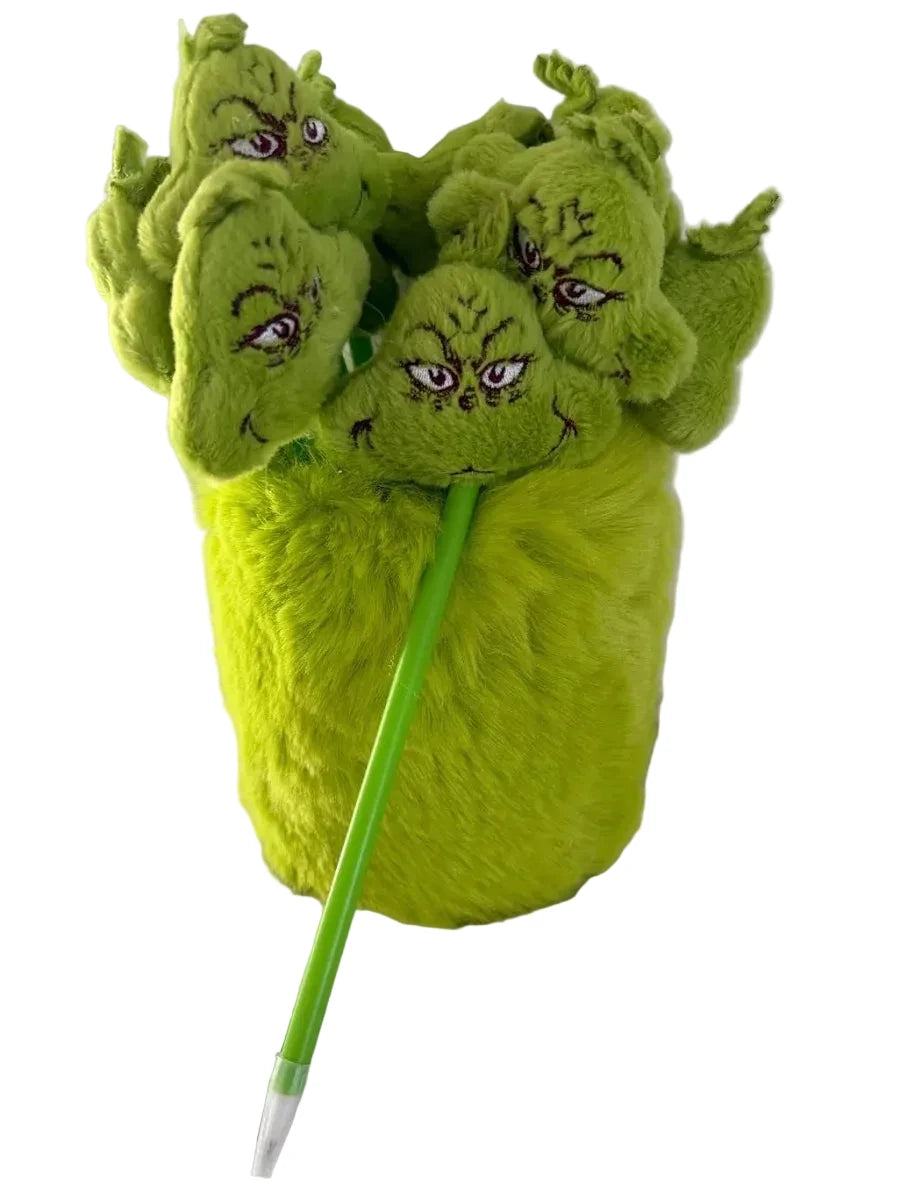 Fluffy Grinch Pens