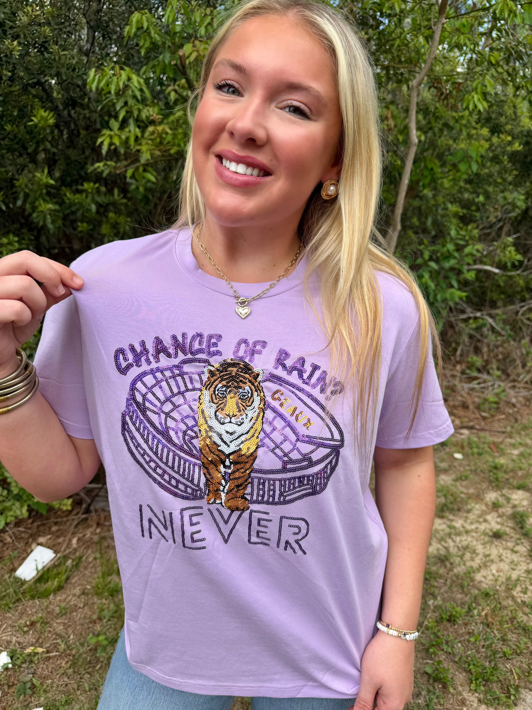 Preorder Chance of Rain Sequin T- Shirt