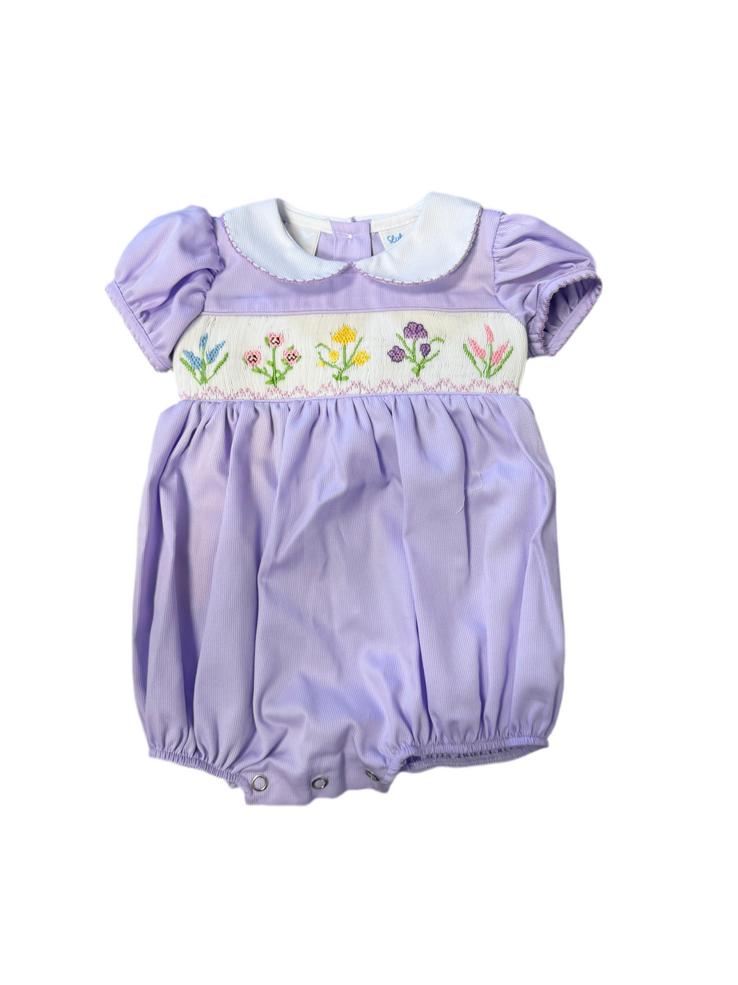 Purple Smocked Bubble