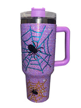 Purple Spider Rhinestone Cup