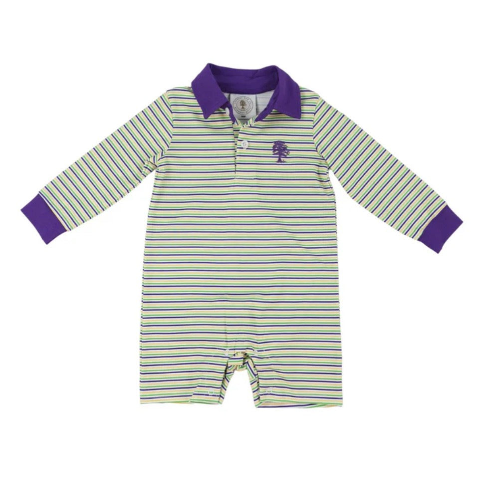 Throw Me Something Mister Boys Romper