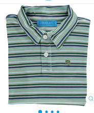 Striped Performance Polo Forest