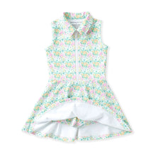 Green Floral Bloom Tennis Dress